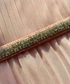 Self-portrait READY TO WEAR Pink Tiered Chiffon Cape Maxi Dress