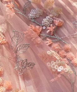 Self-portrait READY TO WEAR Blossom Sequin Chiffon Maxi Dress