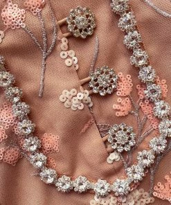 Self-portrait READY TO WEAR Blossom Sequin Kaftan