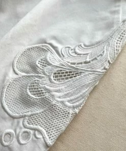 Self-portrait Swim & Resort White Broderie Scallop Canvas Short