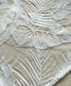 Self-portrait White Tropical Leaf Embroidered Kaftan Swim & Resort