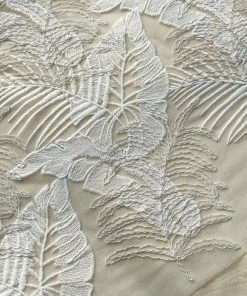 Self-portrait White Tropical Leaf Embroidered Midi Skirt Swim & Resort