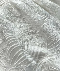 Self-portrait White Tropical Leaf Embroidered Midi Skirt Swim & Resort