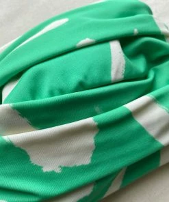 Self-portrait Mint Brushstroke Bandeau Bikini Top Swim & Resort