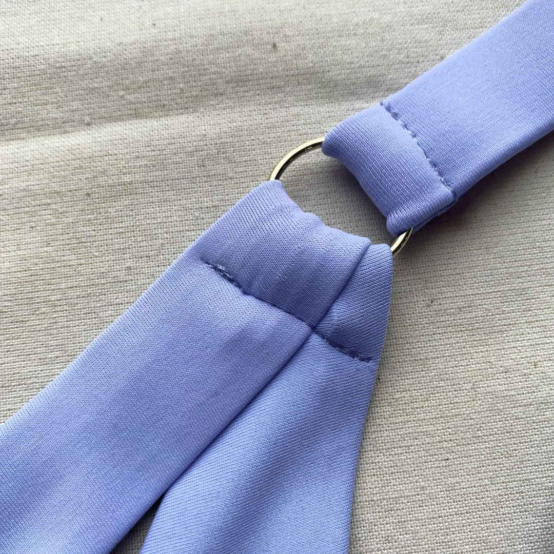 Self-portrait Lilac One Shoulder Bikini Top