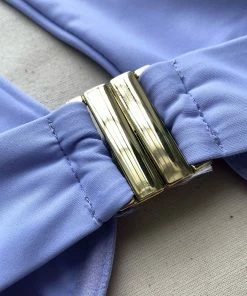 Self-portrait Lilac One Shoulder Bikini Top