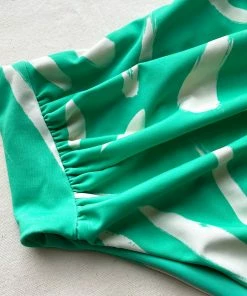 Self-portrait Mint Brushstroke High Waisted Brief Swim & Resort