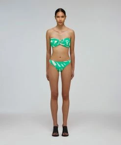 Self-portrait Swim & Resort Mint Brushstroke Brief