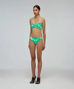 Self-portrait Swim & Resort Mint Brushstroke Brief