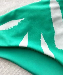 Self-portrait Swim & Resort Mint Brushstroke Brief