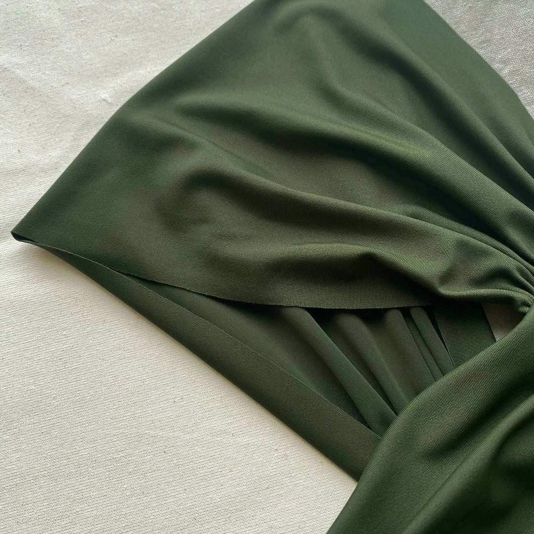 Self-portrait Khaki Cut Out Swimsuit