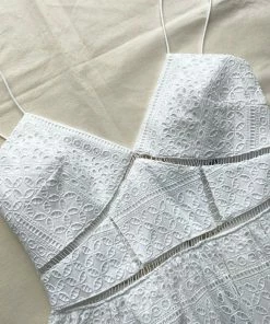 Self-portrait READY TO WEAR Mixed Broderie Azaelea Mini Dress