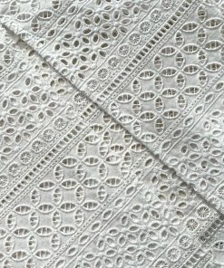 Self-portrait READY TO WEAR Mixed Broderie Midi Dress