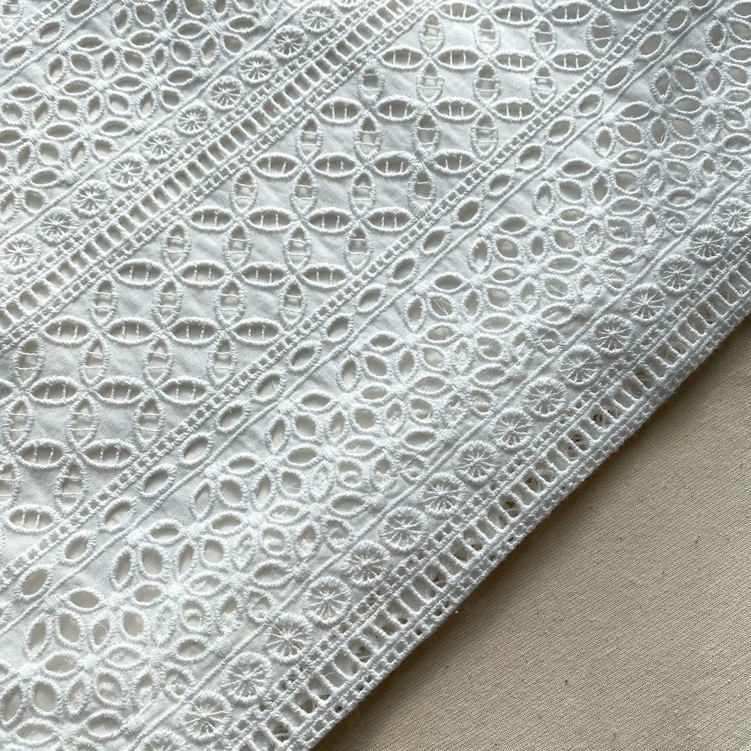 Self-portrait READY TO WEAR Mixed Broderie Mini Dress