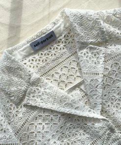 Self-portrait Mixed Broderie Top