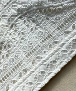 Self-portrait Mixed Broderie Crop Top READY TO WEAR