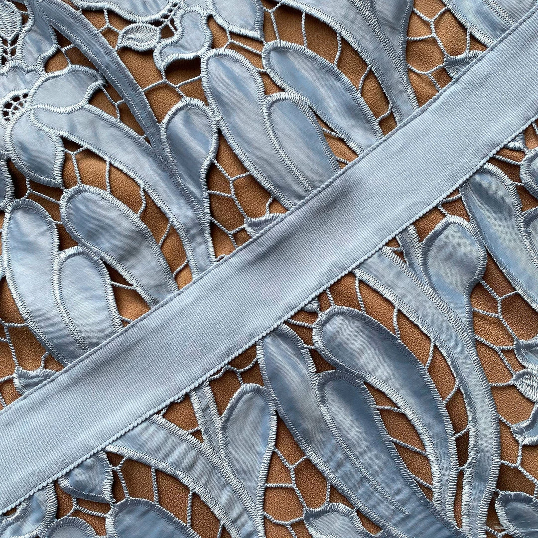 Self-portrait Blue Prairie Midi Dress NEW ARRIVALS