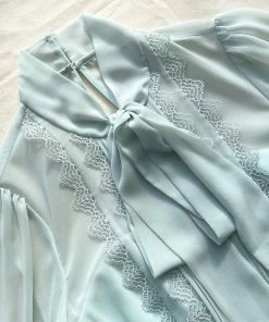 Self-portrait READY TO WEAR Pale Green Chiffon Mini Dress