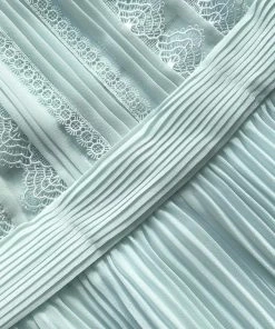 Self-portrait READY TO WEAR Pale Green Chiffon Mini Dress