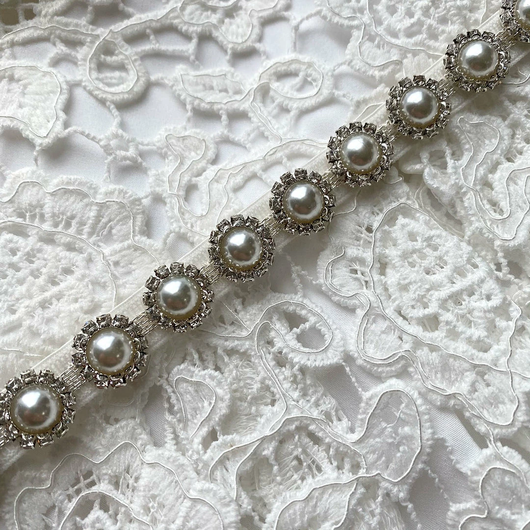 Self-portrait White Floral Guipure Lace V-Neck Midi Dress