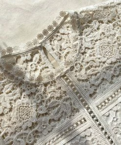 Self-portrait Ivory Floral Guipure Mini Dress READY TO WEAR