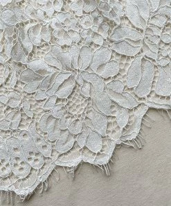 Self-portrait Ivory Corded Lace Tiered Midi Skirt