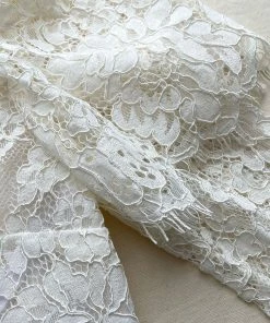 Self-portrait READY TO WEAR Ivory Corded Lace Top
