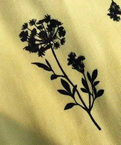 Self-portrait Yellow Floral Silhouette Stretch Crepe Midi Dress