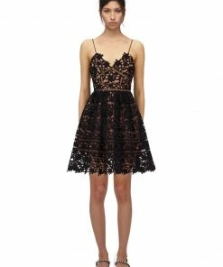 Self-portrait Black Azaelea Mini Dress