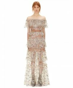 Self-portrait Dresses Star Embellished Maxi Dress