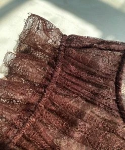 Self-portrait Brown Fine Lace Midi Dress READY TO WEAR