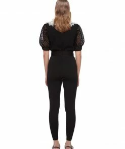 Self-portrait Monochrome Frill Collar Top