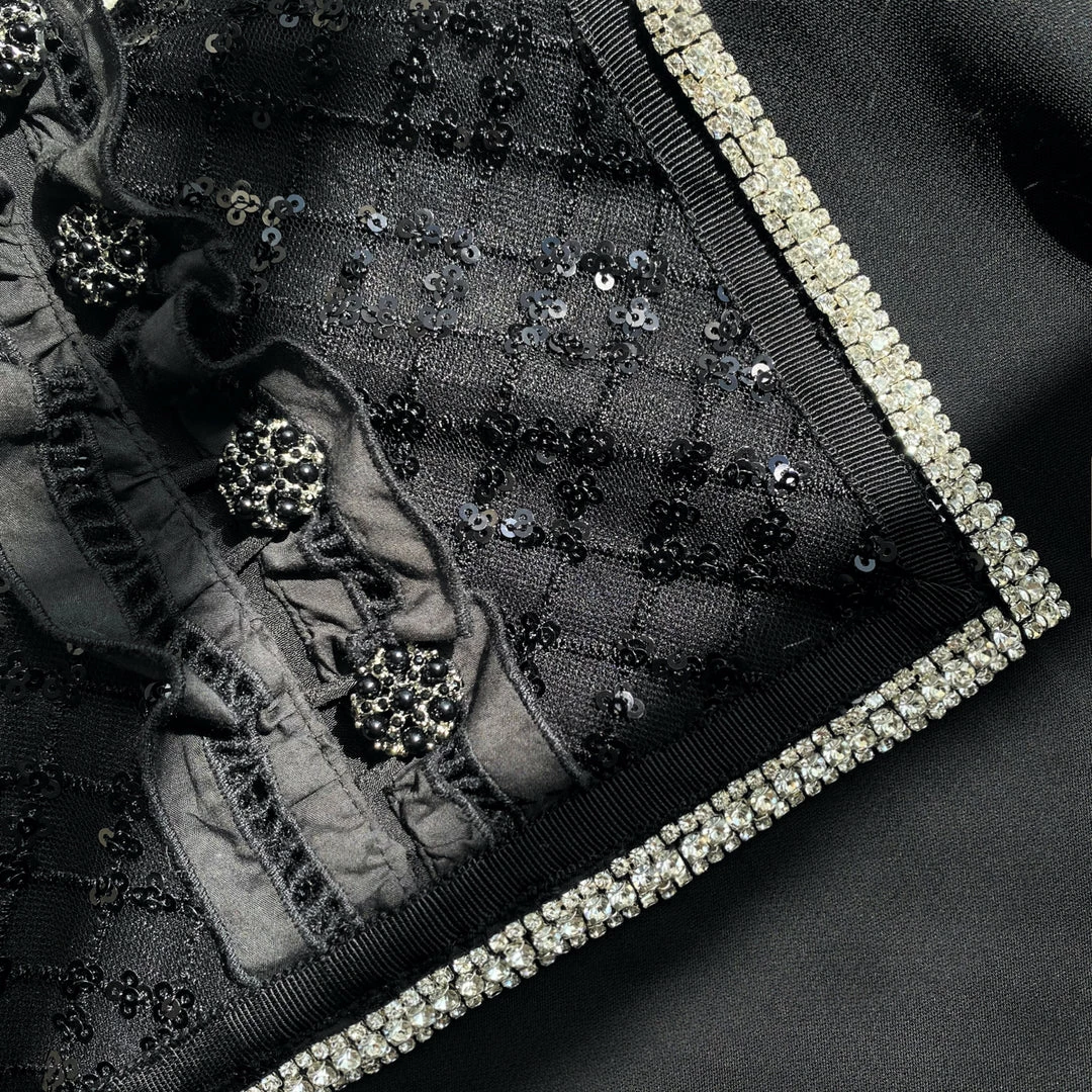 Self-portrait Monochrome Frill Collar Top