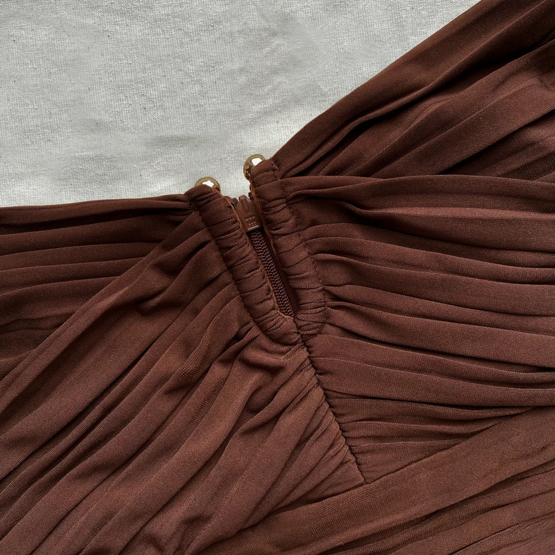 Self-portrait Jersey Waterfall Frill Midi Dress