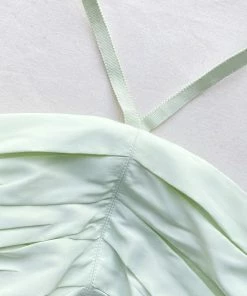 Self-portrait Pastel Jade Taffeta Midi Dress