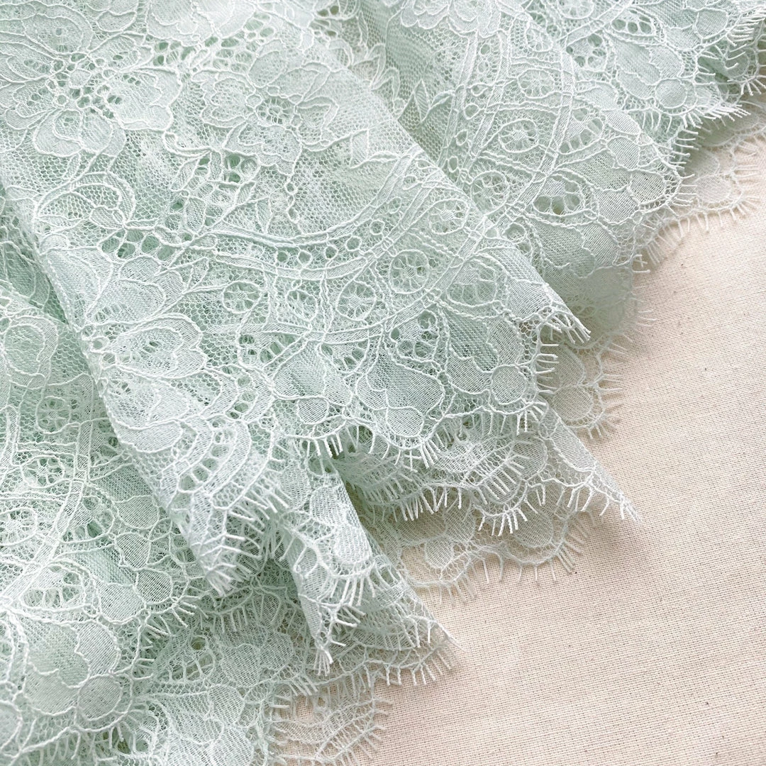 Self-portrait READY TO WEAR Pastel Jade Chiffon Midi Dress