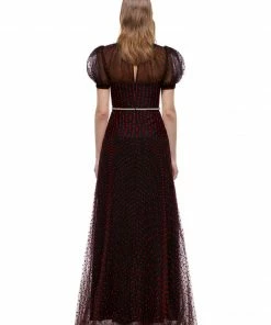 Self-portrait Polka Dot Maxi Dress