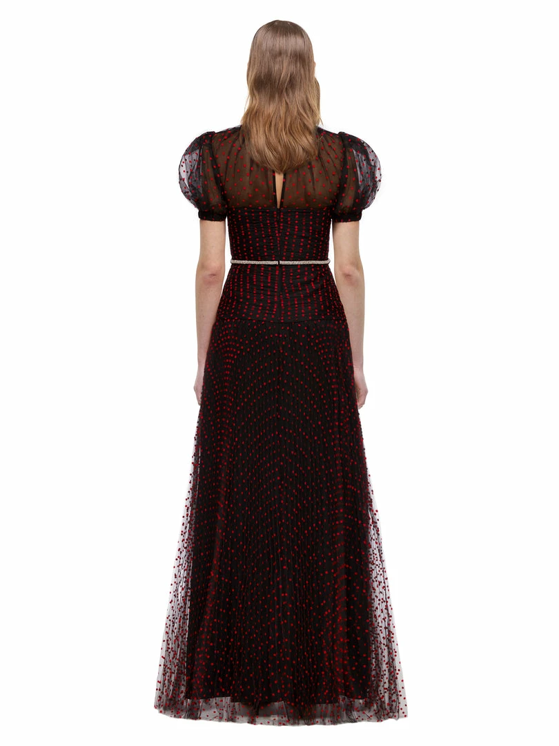 Self-portrait Polka Dot Maxi Dress