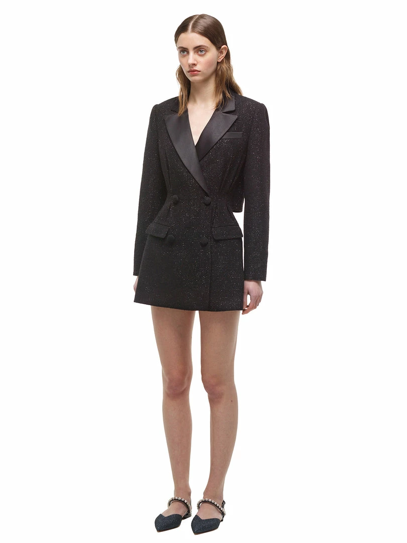 Self-portrait Black Metallic Tunic READY TO WEAR