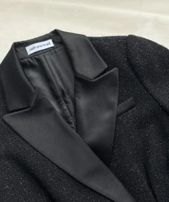 Self-portrait Black Metallic Tunic READY TO WEAR