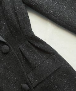 Self-portrait Black Metallic Tunic READY TO WEAR