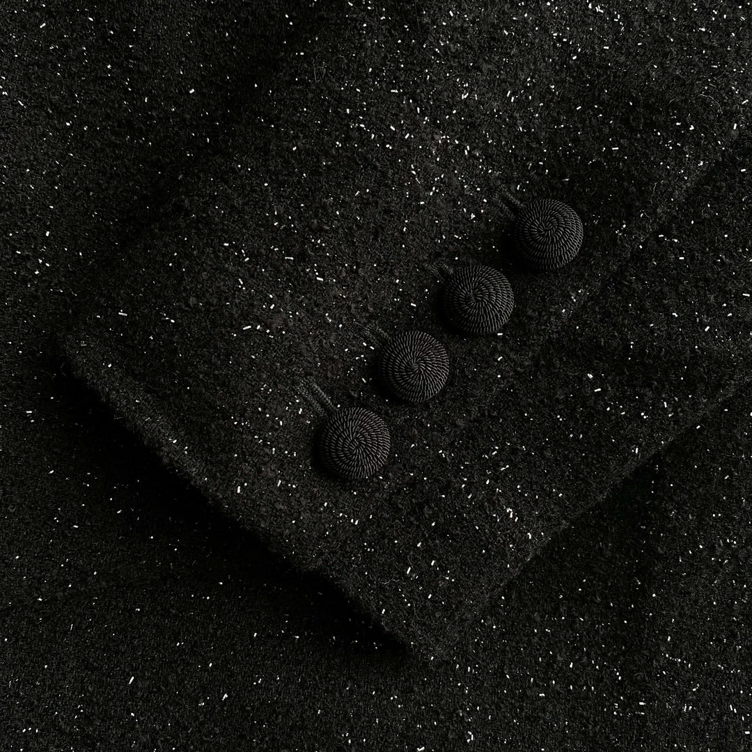 Self-portrait Black Metallic Playsuit READY TO WEAR