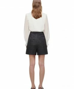 Self-portrait Black Metallic Short