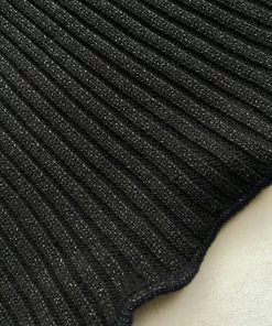 Self-portrait READY TO WEAR Black Lurex Contrast Trim Mini Dress