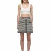 Self-portrait Monochrome Melange Knit Skirt READY TO WEAR