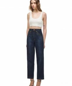 Self-portrait White Fluffy Cropped Top