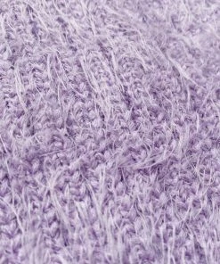 Self-portrait Lilac Fluffy Knit Skirt READY TO WEAR