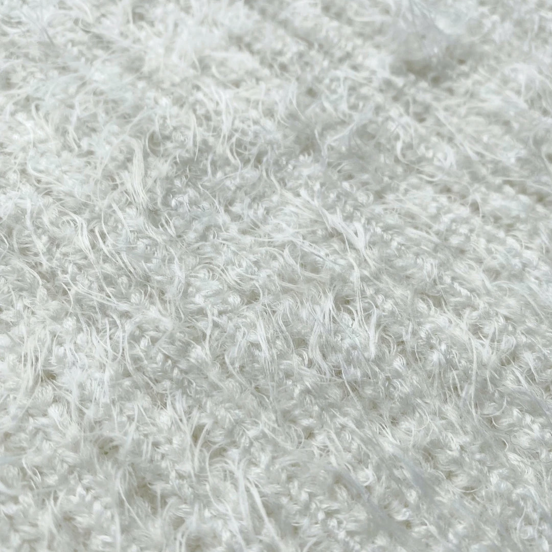 Self-portrait READY TO WEAR White Fluffy Knit Skirt