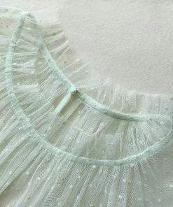 Self-portrait Pastel Jade Taffeta Mini Dress READY TO WEAR