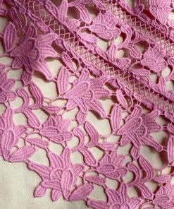 Self-portrait READY TO WEAR Bubble-Gum Azaelea Lace Mini Dress